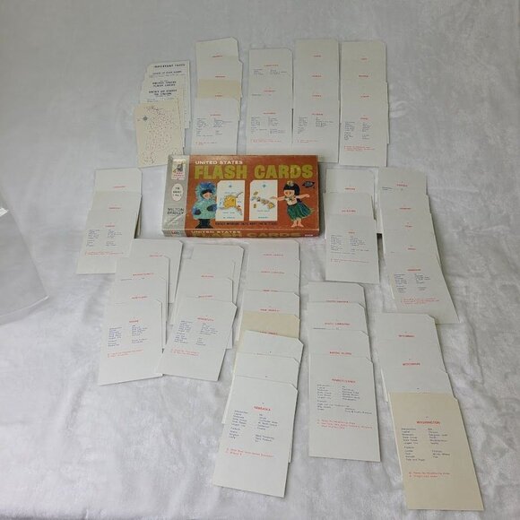 Milton Bradley United States Flash Cards  9002 Complete - Picture 8 of 15
